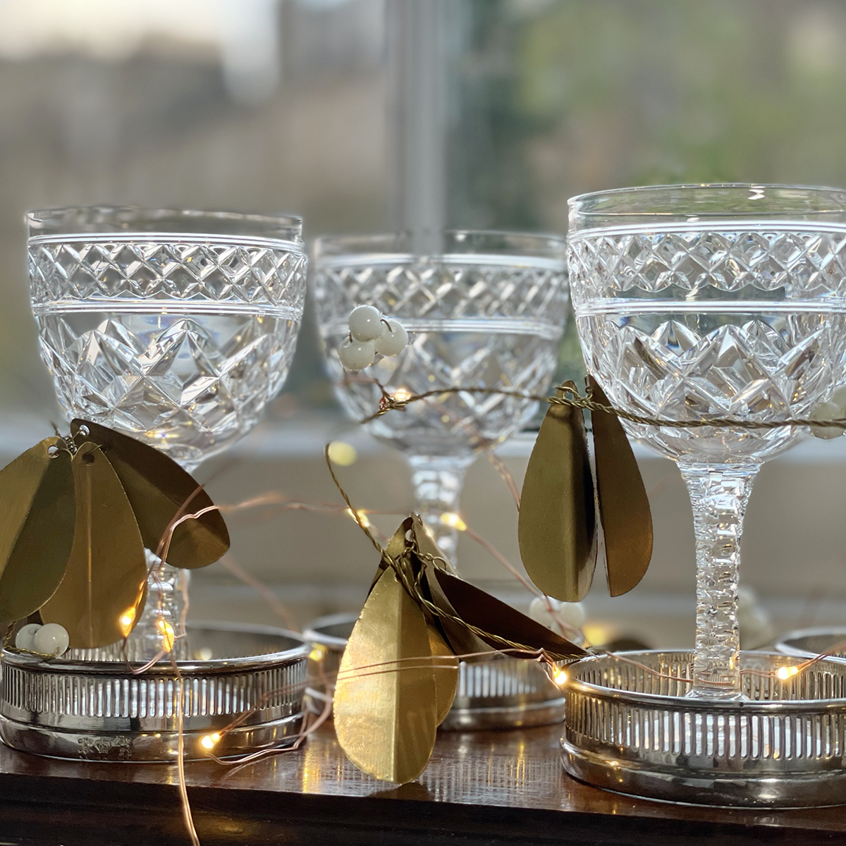 Solid Stuart Crystal Wine Glasses - Set of 5