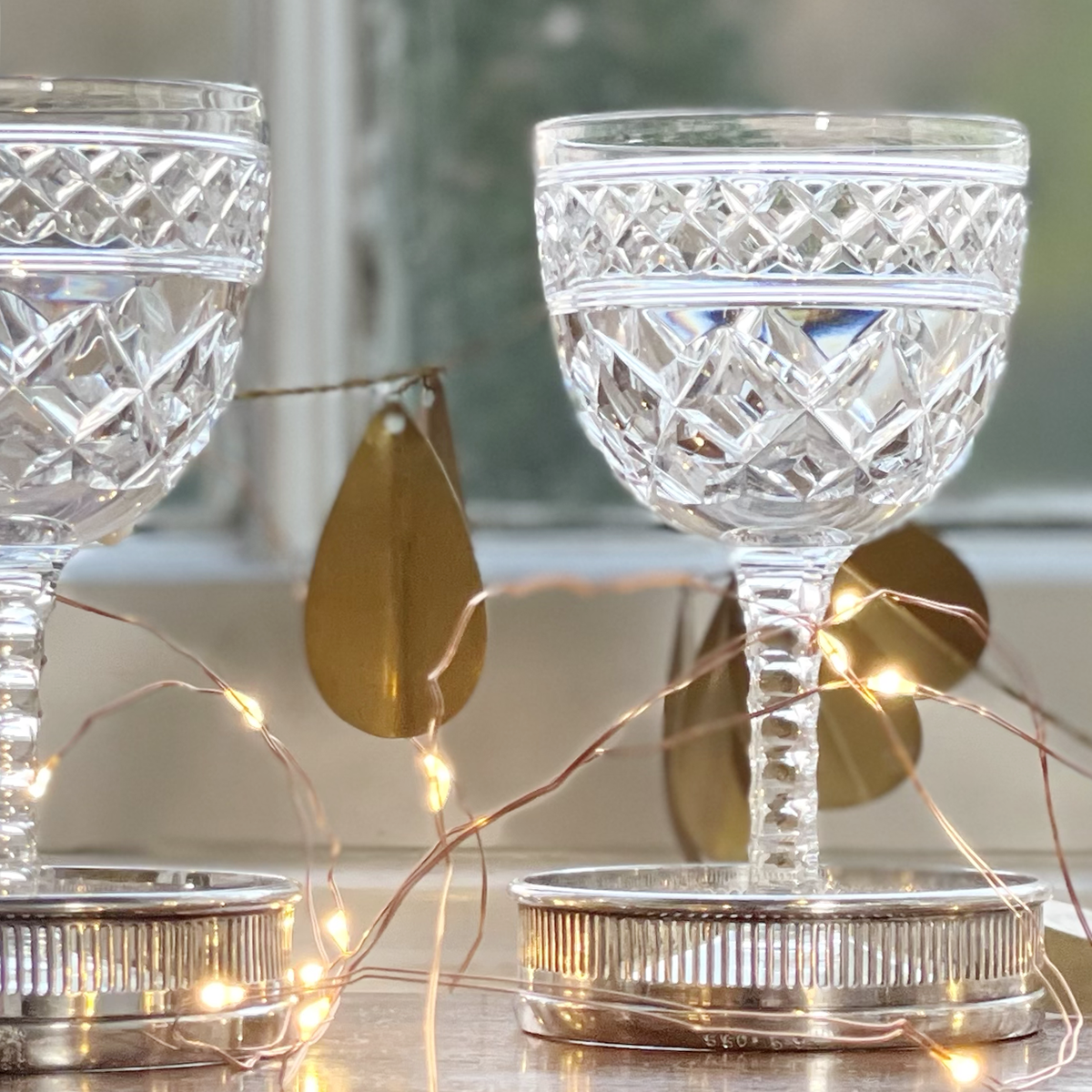 Solid Stuart Crystal Wine Glasses - Set of 5