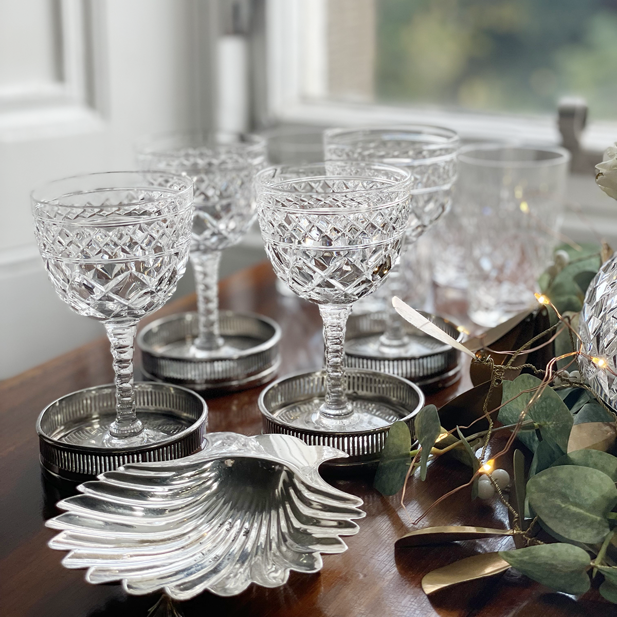 Antique Silver Art Deco - BonBon Shell Dishes