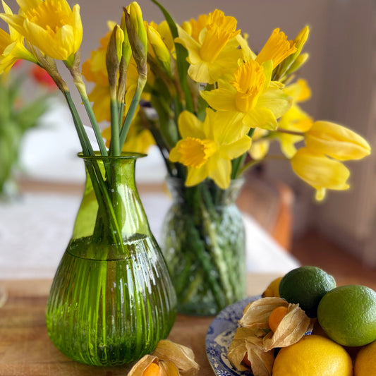 Recycled Glass Vase - Jade