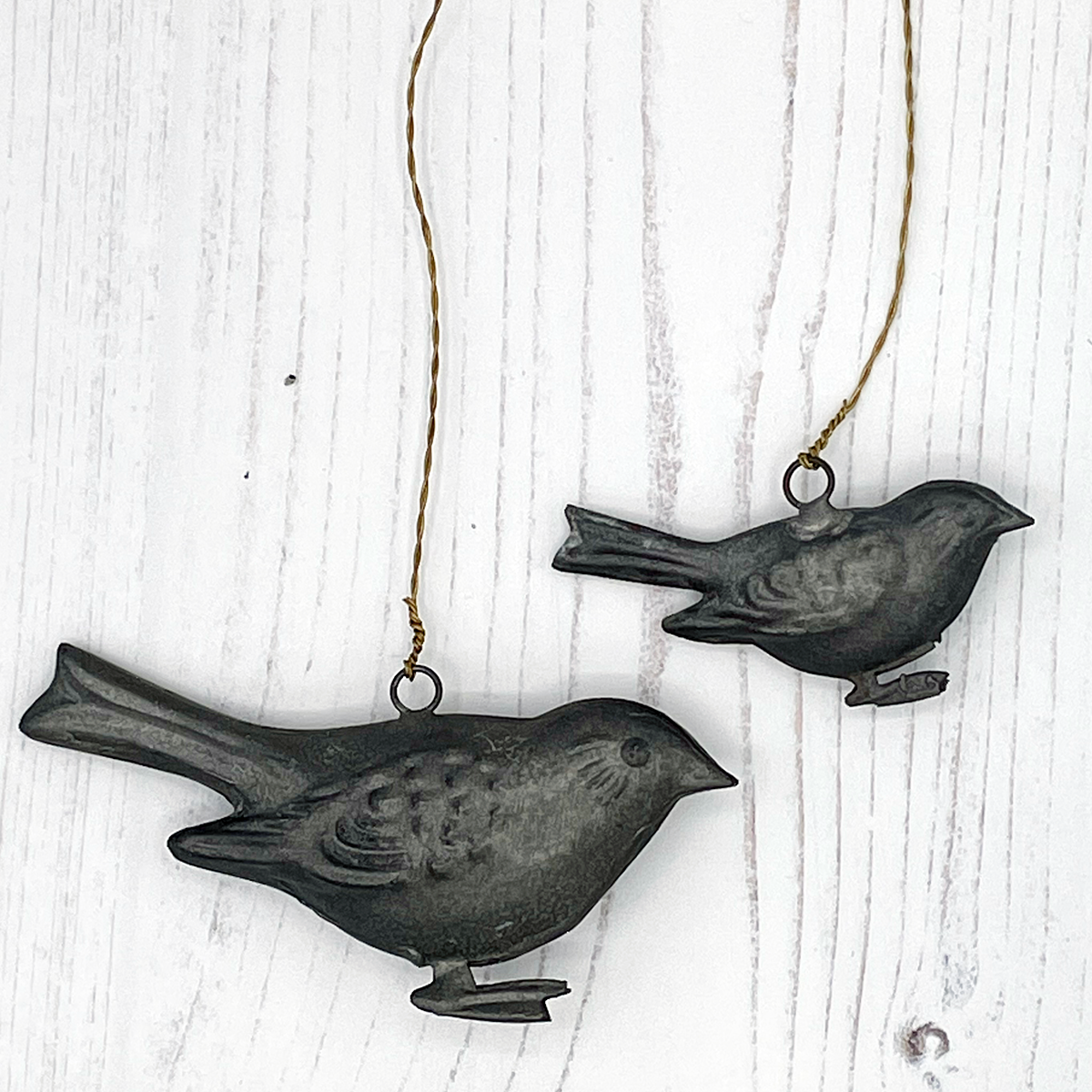 Pair of Sparrow Ornaments