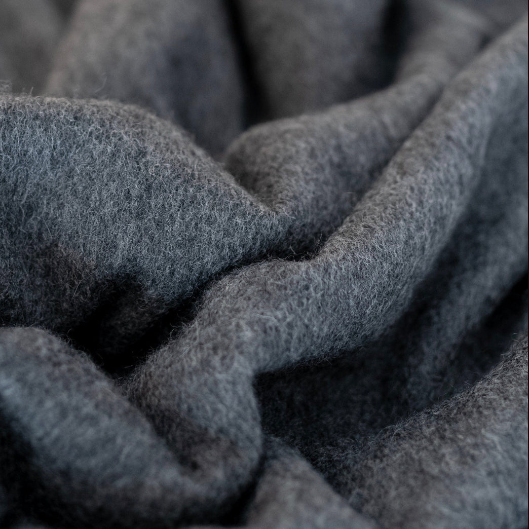 100% Pure Cashmere Knee Blanket - Grey Melange - 20% OFF