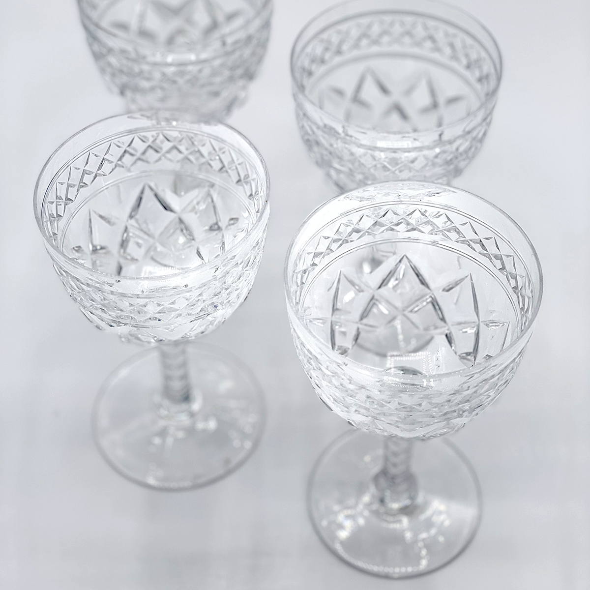 Solid Stuart Crystal Wine Glasses - Set of 5