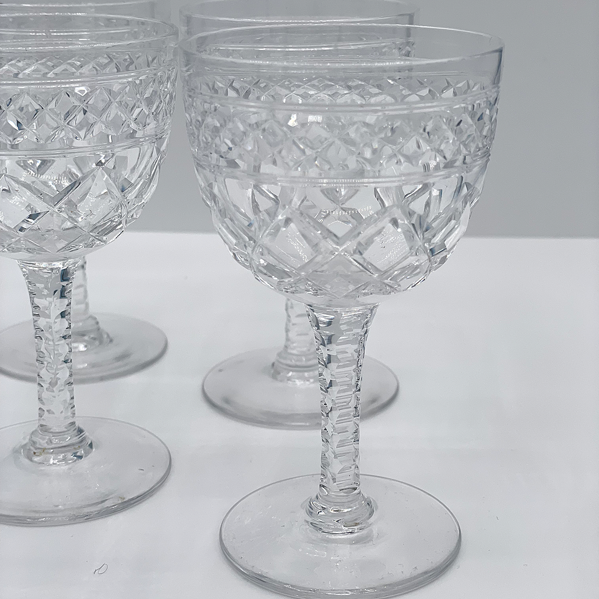 Solid Stuart Crystal Wine Glasses - Set of 5