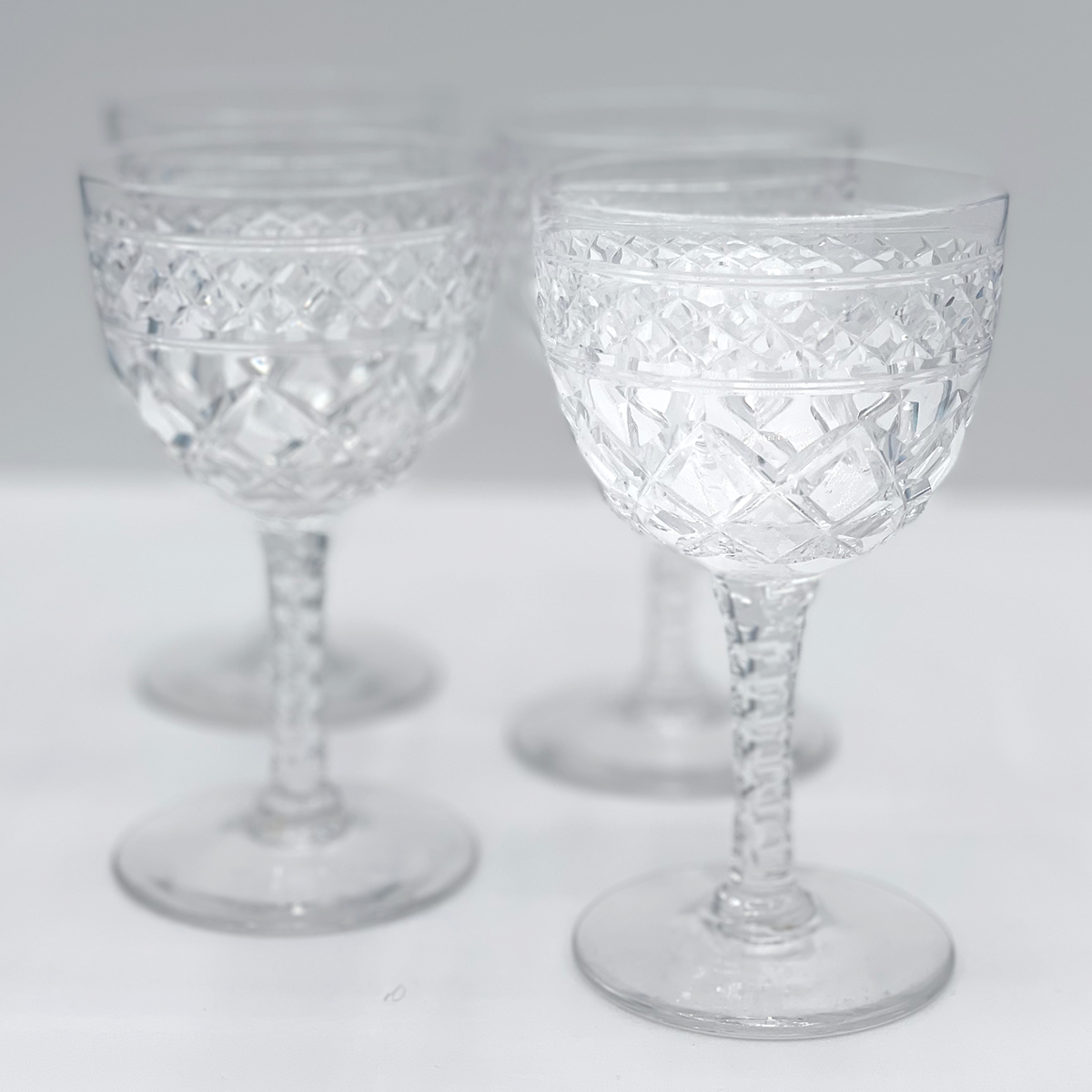 Solid Stuart Crystal Wine Glasses - Set of 5