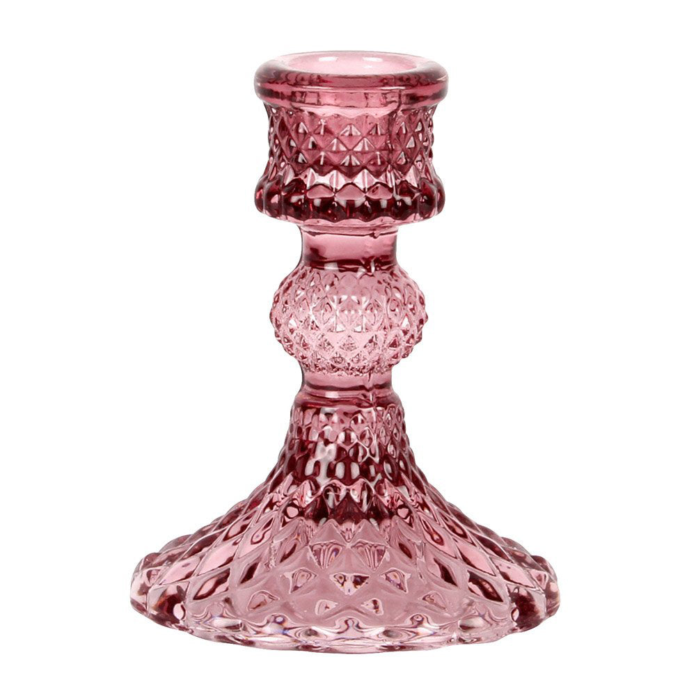 Candlestick - Amethyst Harlequin