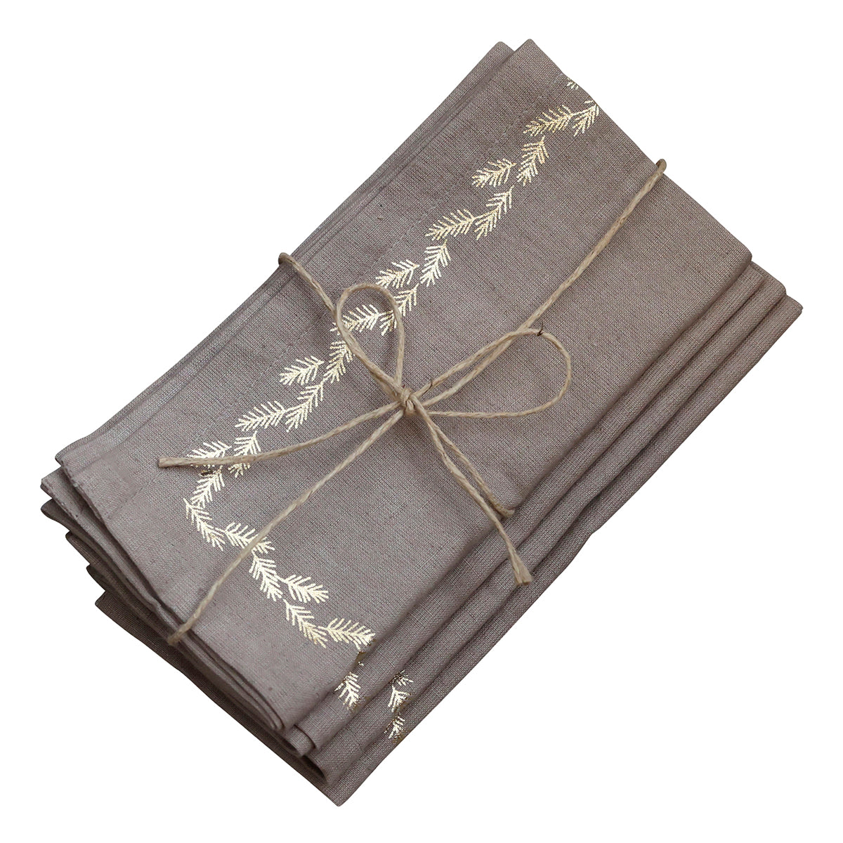 Christmas Napkins - Antique Taupe