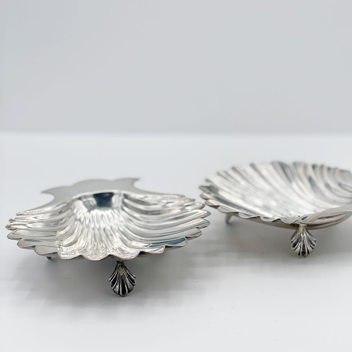 Antique Silver Art Deco - BonBon Shell Dishes