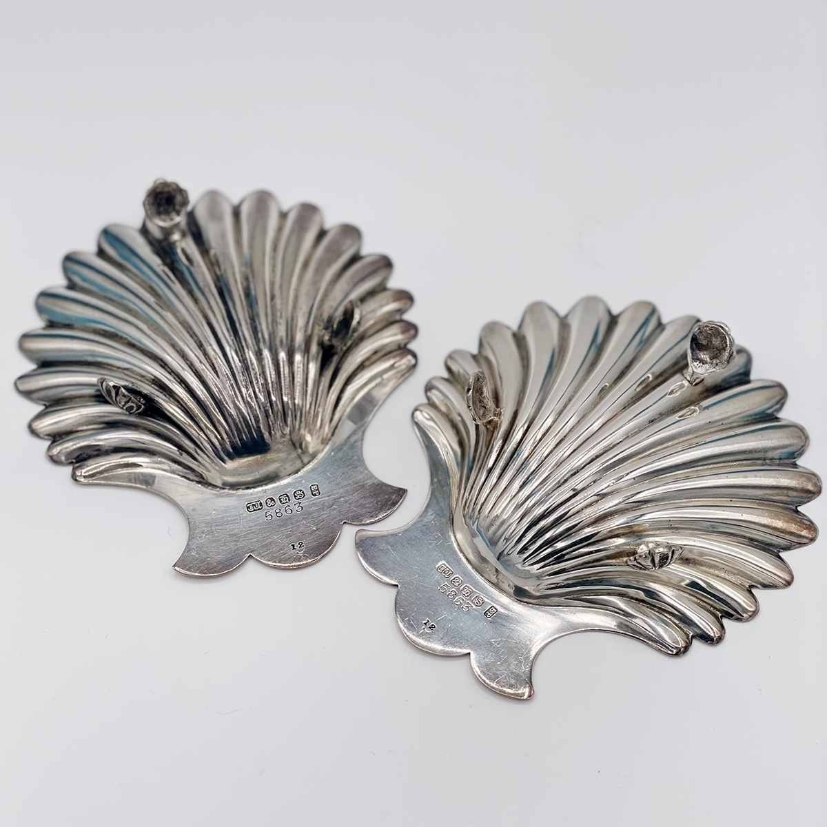 Antique Silver Art Deco - BonBon Shell Dishes