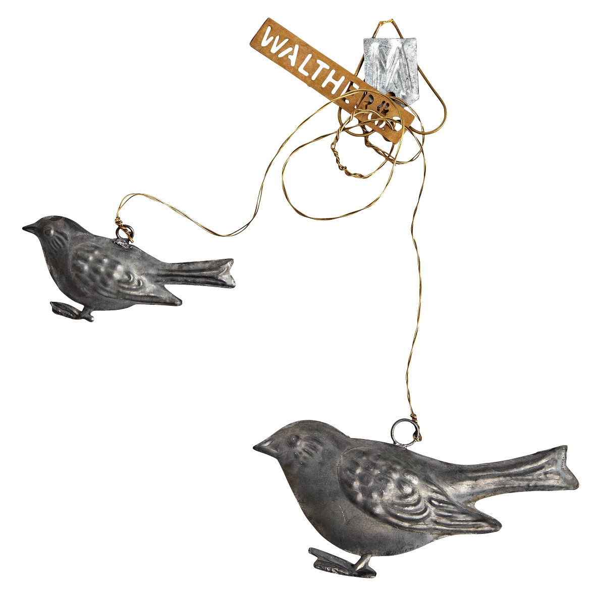 Pair of Sparrow Ornaments