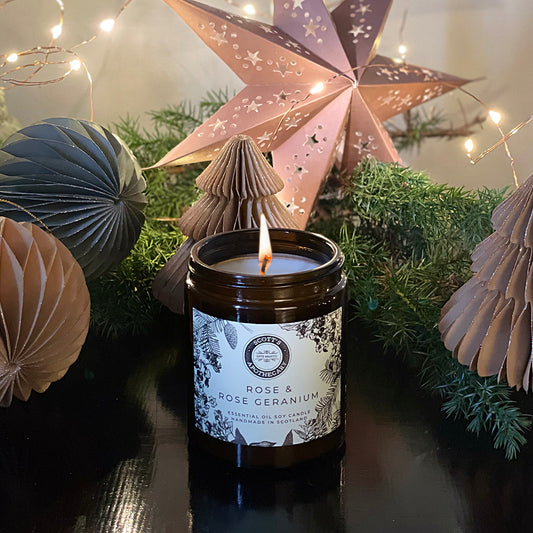 Rose & Rose Geranium - Candle - Balancing, calming and warming